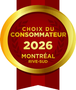 Consumer Choice Award 2026 seal — Montreal South Shore