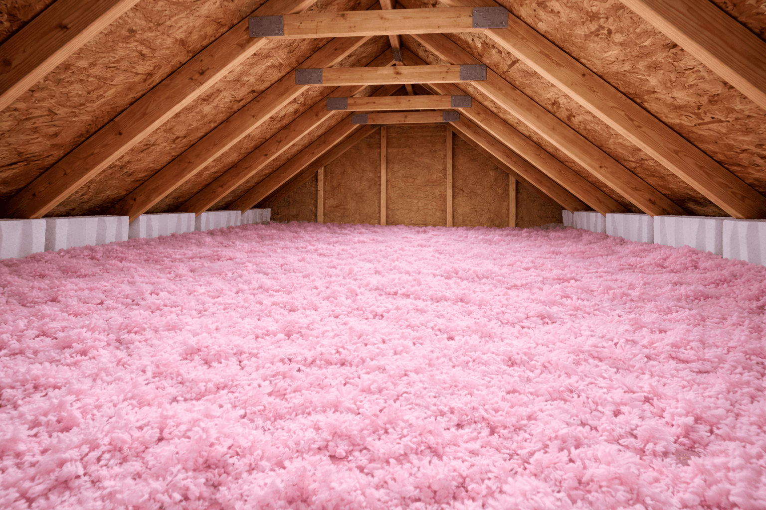 A Solution Isolation crew at work in an attic